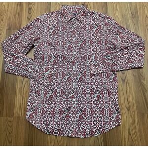 David Smith Shirt Mens Extra Large Ornamental Print Novelty 100% Cotton